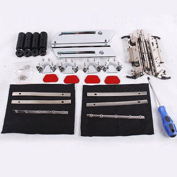 Chrome Latch Saddlebag Lids Hardware Cover Kit for Harley Touring Softail Saddlebag Lids