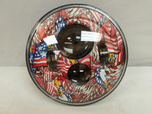 Load image into Gallery viewer, 7&quot; DAYMAKER Replacement American Pride Design Projector HID LED Light Bulb Headlight Motorcycle Harley