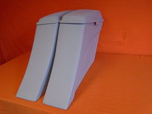 Load image into Gallery viewer, Harley Davidson 6&quot; Extended Stretched Out &amp; Down Saddlebags - 2014 Model Style Bags lids - No Cut Outs