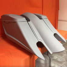 Load image into Gallery viewer, Harley Davidson 6&quot; Trendsetter Extended Saddlebag Fender Kit - Dual Cut Outs Dual 6 x 9 Speaker Lids / 2014