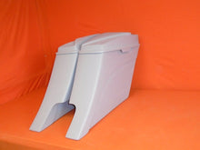 Load image into Gallery viewer, Harley Davidson 6&quot; Extended Stretched Out &amp; Down Saddlebags - 2014 Model Style Bags 6 x 9 Speaker lids