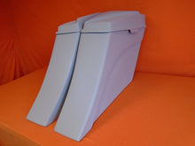 Load image into Gallery viewer, Harley Davidson 6&quot; Extended Stretched Out &amp; Down Saddlebags - 2014 Model Style No lids - No Cut Outs