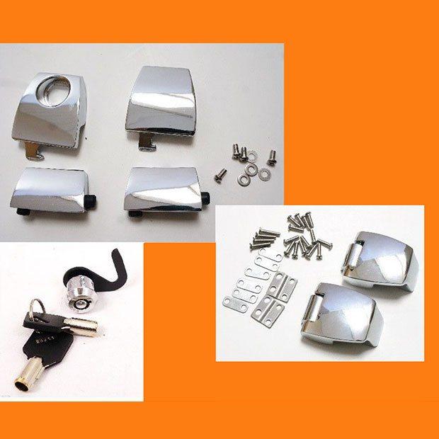 Harley Davidson Tour Pack Pak Latch Kit, Hinges, Locks
