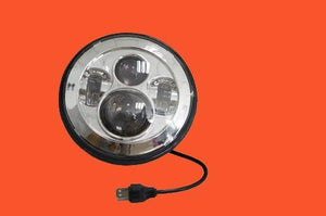 7" DAYMAKER Replacement Chrome HID LED Light Bulb Headlight Motorcycle Kawasaki Vulcan Nomad 1500 / 1600