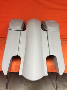 Harley Davidson 6" Trendsetter Extended Saddlebag Fender Kit - Dual Cut Outs Dual 6 x 9 Speaker Lids / 2014