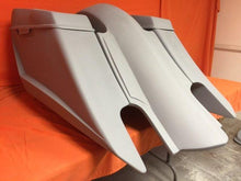 Load image into Gallery viewer, Harley Davidson 6&quot; Trendsetter Extended Saddlebag Fender Kit - Dual Cut Outs Dual 6.5&quot; Speaker Lids / 2014