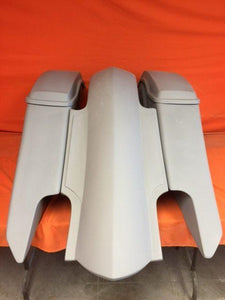 Harley Davidson 6" Trendsetter Extended Saddlebag Fender Kit - Dual Cut Outs Lids / 2014