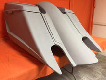 Load image into Gallery viewer, Harley Davidson 6&quot; Trendsetter Extended Saddlebag Fender Kit - Dual Cut Outs Dual 6 x 9 Speaker Lids / 2014