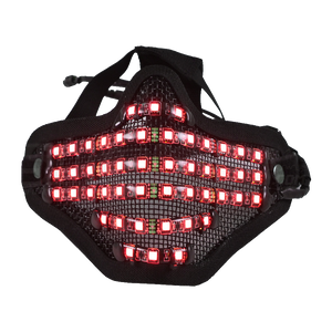 Bionic Led Face Mask - Motorcycle face protection - Adjustable Multi Color LED
