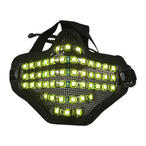 Bionic Led Face Mask - Motorcycle face protection - Adjustable Multi Color LED
