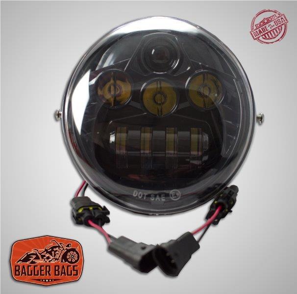 Harley Davidson VROD V-ROD VRSC LED DAYMAKER HEADLIGHT - BLACK