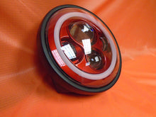 Load image into Gallery viewer, 7&quot; DAYMAKER Yamaha Royal Star Venture RED with RED Halo Projector HID LED Light Bulb Headlight Motorcycle