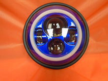 Load image into Gallery viewer, 7&quot; DAYMAKER Yamaha Royal Star Venture BLUE with BLUE Halo Projector HID LED Light Bulb Headlight Motorcycle