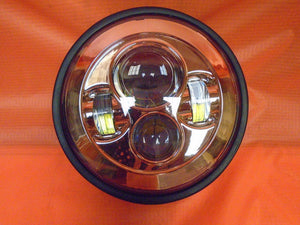 Honda Shadow Sabre AERO VT1100 DAYMAKER GOLD HID LED Light Bulb Headlight Motorcycle Mount