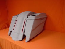 Load image into Gallery viewer, Harley Davidson 5&quot; Heritage Softail Extended Saddlebags Dual 6 X 9 Speaker Lids LED Fender Dual Cutouts