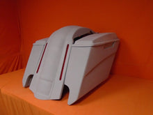 Load image into Gallery viewer, Harley Davidson 5&quot; Softail Heritage Extended Stretched Saddlebags Lids LED Fender Dual CutOuts