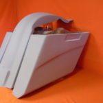 Load image into Gallery viewer, Harley Davidson Heritage Softail 5? Extended Saddlebags No Lids Fender No Cutouts