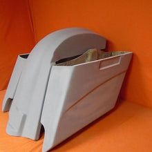 Load image into Gallery viewer, Harley Davidson 5&quot; Softail Heritage Extended Stretched Saddlebags No Lids Fender Dual Cut Out