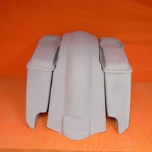 Load image into Gallery viewer, Harley Davidson 5&quot; Heritage Softail Extended Saddlebags 6.5&quot; Speaker Lids Fender Dual Cutouts