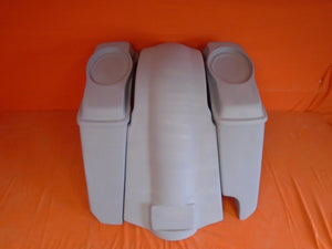 Harley Davidson Heritage Softail 5" Extended Saddlebags 6.5" Speaker Lids Fender Right Cut Out