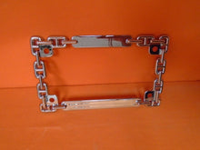 Load image into Gallery viewer, Chrome Motorcycle License Plate Frame - Chain