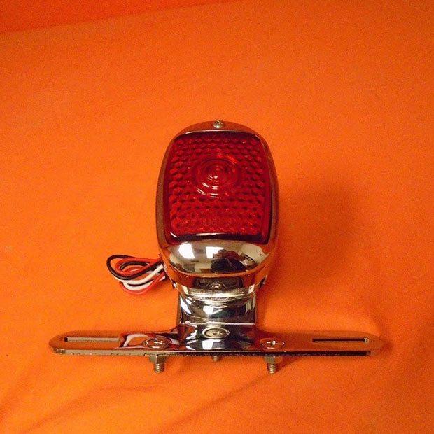 LED Motorcycle Rear Fender Tail Light - Lighted Plate