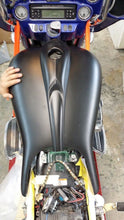 Load image into Gallery viewer, Harley Davidson Stretched Custom Tank Shrouds + Dash Panel Console Insert 1989-2018 Touring