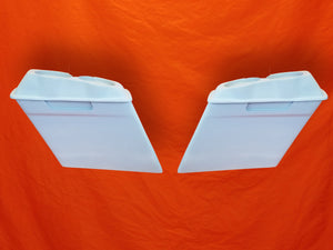 Harley Davidson 4" Extended Saddlebags Dual 6 X 9 Speaker Lids With Cut Outs