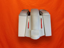 Load image into Gallery viewer, Harley Davidson 4&quot; Extended Stretched Saddlebags 6 x 9 Speaker Lids and LED Replacement Fender 89 - 08 - No Cut Outs