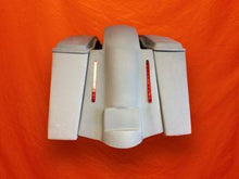 Load image into Gallery viewer, Harley Davidson 4&quot; Extended Stretched Saddlebags Lids and Replacement LED Fender 89 - 08 - No Cut Outs