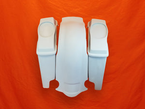 Harley Davidson 4" Bagger Stretched Bags 6x9 Speaker Lids Cut Fender