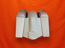 Load image into Gallery viewer, Harley Davidson 4&quot; Extended Stretched Saddlebags 6.5&quot; Speaker Lids and Replacement Fender 89 - 08 - No Cut Outs