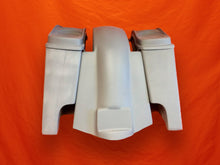 Load image into Gallery viewer, Harley Davidson 4&quot; Extended Stretched Saddlebags Dual 6 x 9 Speaker Lids and Replacement Fender 09 - 13