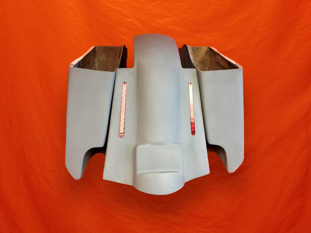 Harley Davidson 5 Extended Saddlebags With Cut Outs Replacement LED Fender - No lids 09- 13