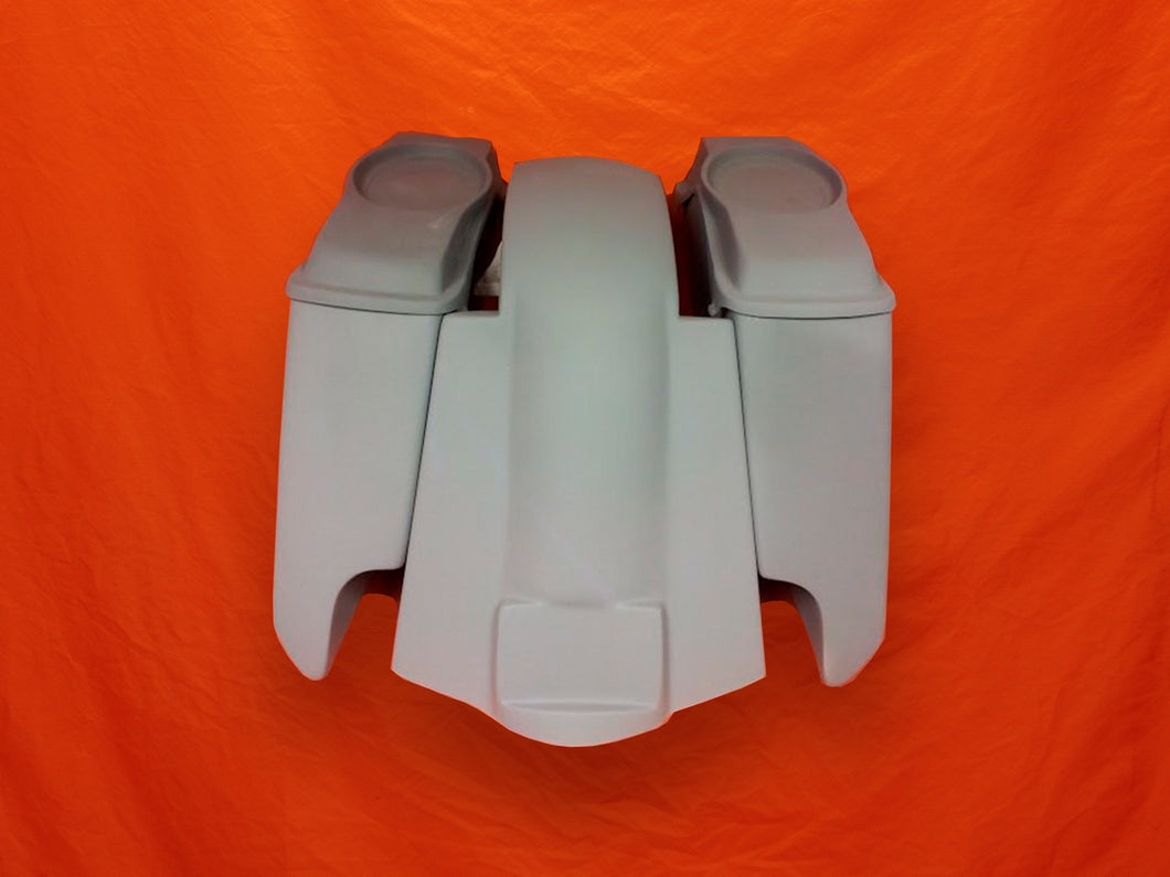Harley Davidson 5 Extended Saddlebags With Cut Outs Replacement Fender 65Speaker lids 09 - 13