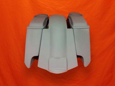 Harley Davidson 5 Extended Saddlebags With Cut Outs Replacement Fender 6x 9 Speaker lids 09 - 13
