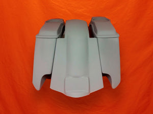 Harley Davidson 5 Extended Saddlebags With Cut Outs Replacement Fender 6x 9 Speaker lids 09 - 13