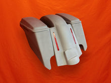 Load image into Gallery viewer, Harley Davidson 5&quot; Extended Saddlebags With Cut Outs Replacement LED Fender lids 89 - 08
