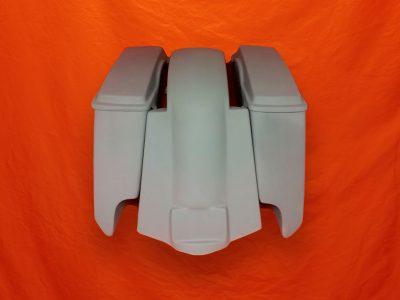 Harley Davidson 5 Extended Saddlebags With Cut Outs Replacement Fender lids 09 - 13