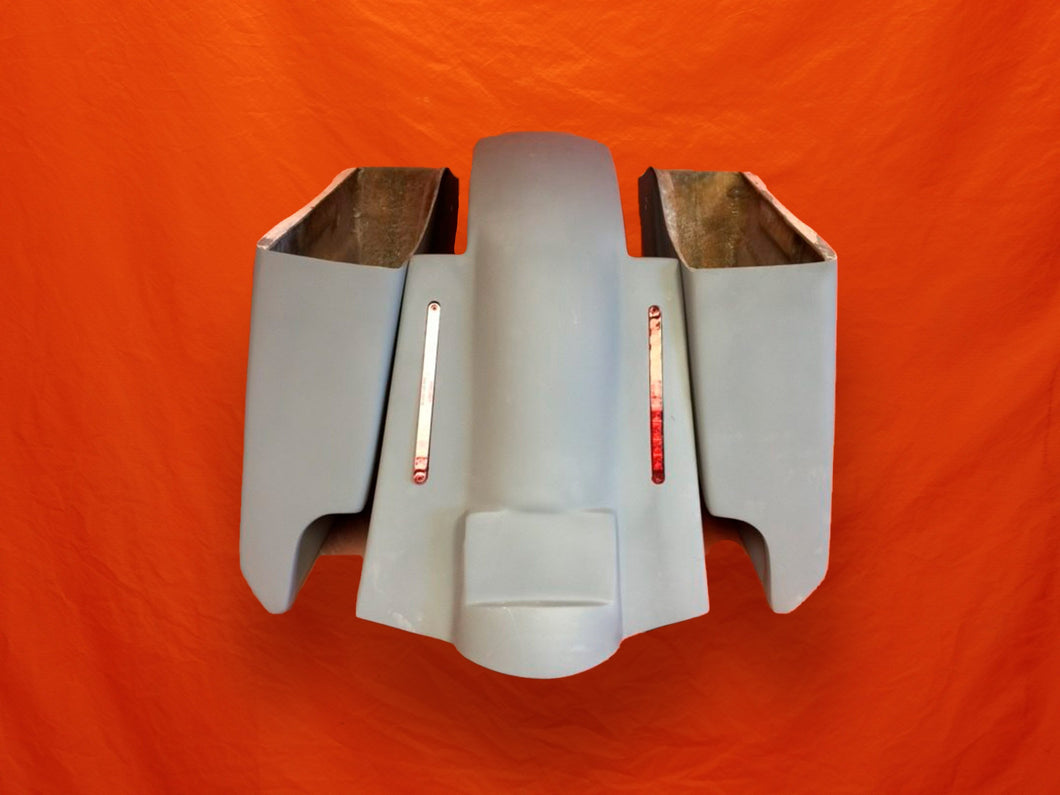 Harley Davidson 5 Extended Saddlebags With Cut Outs Replacement LED Fender - No lids 89- 08