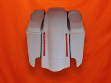 Load image into Gallery viewer, Harley Davidson 5&quot; Stretched Extended Saddlebags With Cut Outs LED Fender 6x9 Speaker Lids