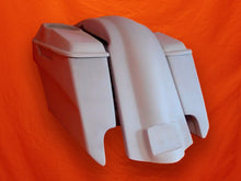 Load image into Gallery viewer, Harley Davidson 5&quot; Stretched Extended Saddlebags With Cut Outs Fender 6x9 Speaker Lids