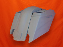 Load image into Gallery viewer, Harley Davidson 5&quot; Extended Stretched Saddlebags With Cut Outs Fender Dual 6 x 9 Speaker Lids