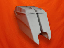Load image into Gallery viewer, Harley Davidson 5&quot; Extended Stretched Saddlebags Dual 6.5&quot; Speaker Lids With Cut Outs