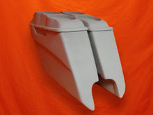Load image into Gallery viewer, Harley Davidson 5&quot; Extended Stretched Saddlebags Dual 6.5&quot; Speaker Lids With Cut Outs