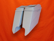 Load image into Gallery viewer, Harley Davidson 5&quot; Extended Stretched Saddlebags Dual 6 x 9 Speaker Lids With Cut Outs