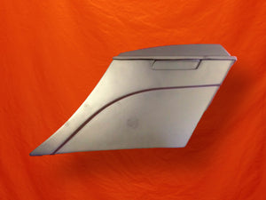 Harley Davidson 6" Extended Stretched Out &amp; Down Saddlebags with Custom Rear Fender - No Cut Outs
