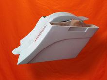 Load image into Gallery viewer, Harley Davidson 6&quot; Extended Stretched Out &amp; Down Saddlebags with Custom Rear LED Lights Fender - No Cut Outs and No Lids