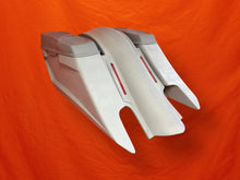 Load image into Gallery viewer, Harley Davidson 6&quot; Trendsetter Extended Saddlebag LED Fender Kit - Dual Cut Outs Dual 6x9&quot; Speaker Lids
