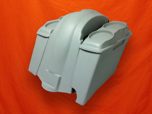 Harley Davidson Heritage Softail 4" Extended Saddlebags Dual 6 X 9 Speaker Lids Fender Right Cutout